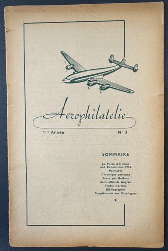 Aerophilatelie 1952 3 - aerophilatelie,
