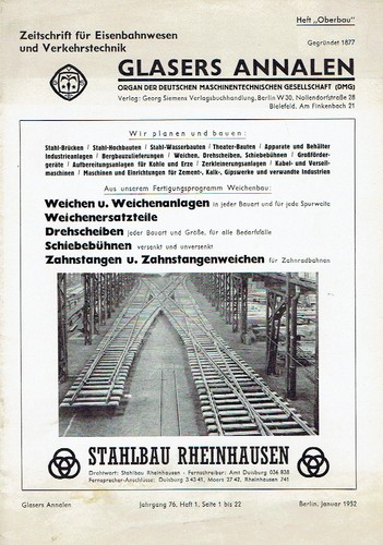 Glasers annalen zeitschrift - glasers,