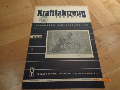 Kraftfahrzeugtechnik 1952 - kraftfahrzeugtechnik, 10/1952
