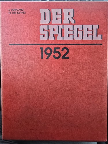 Der spiegel jahrgang 1952 - spiegel,,